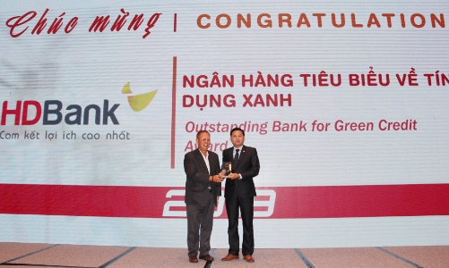 HDBank nhận giải Ngân hàng tiêu biểu về Tín dụng Xanh