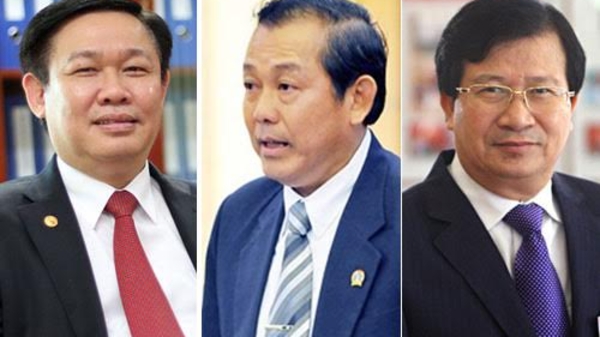 Trình nhân sự ba phó thủ tướng mới 