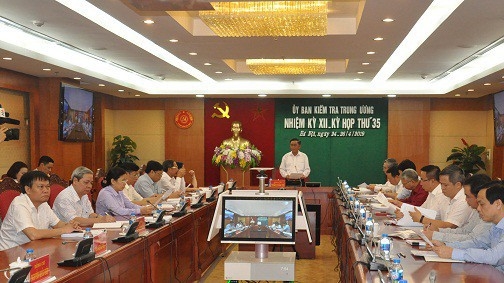 Phiên họp thứ 35 của Uỷ ban Kiểm tra Trung ương 