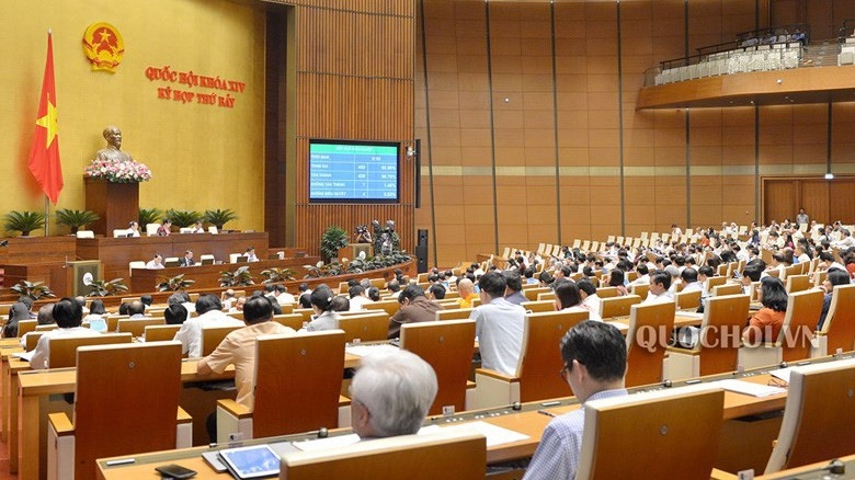 Một phiên họp của Quốc hội khoá 14.