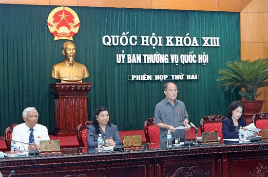Phiên họp thứ hai của Ủy ban Thường vụ Quốc hội đã kết thúc vào chiều 1/10.