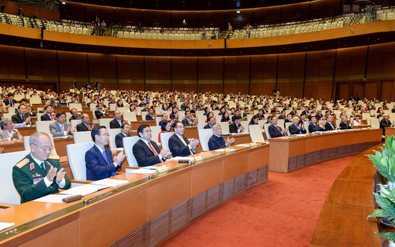 Một phiên họp của Quốc hội khoá 13.