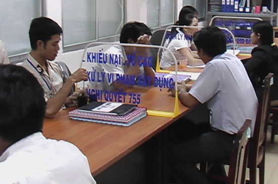 Trong năm 2010 các cơ quan Nhà nước đã tiếp nhận 157.779 đơn thư khiếu nại, tố cáo.