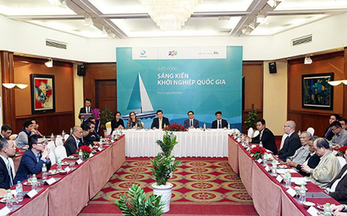 Hội thảo "Khởi động sáng kiến khởi nghiệp quốc gia" diễn ra chiều 30/3, với sự tham dự của Phó thủ tướng Vũ Đức Đam. <br>