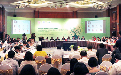 <span style="font-family: &quot;Times New Roman&quot;; font-size: 14.6667px;">Hội thảo quốc tế Tạo dựng hệ sinh thái khởi nghiệp đổi mới sáng tạo Việt Nam sáng ngày 21/9 với sự tham gia của Phó thủ tướng Vương Đình Huệ và lãnh đạo nhiều bộ ngành.</span>