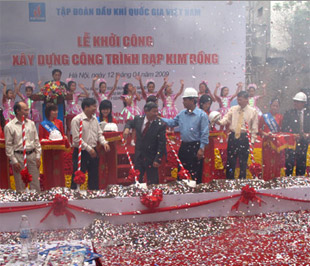 Lễ khởi công xây dựng Rạp Kim Đồng - Ảnh: VOV.