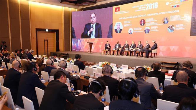 Diễn đàn kinh tế Việt Nam lần thứ 2 (năm 2018) - Ảnh: TTXVN.