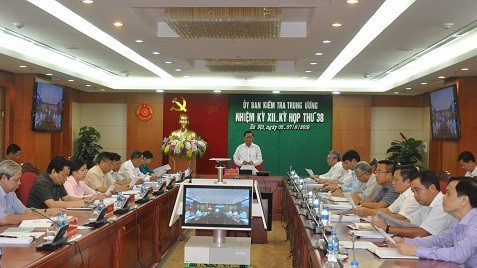 Kỳ họp thứ 38 của Uỷ ban Kiểm tra Trung ương 