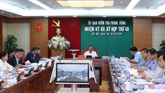 Kỳ họp thứ 40 của Uỷ ban Kiểm tra Trung ương 