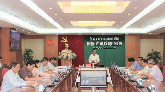 Kỳ họp thứ 39 của Uỷ ban Kiểm tra Trung ương 