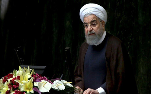 <span style="font-family: 'Times New Roman'; font-size: 14.666666984558105px;">Tổng thống Iran Hassan Rouhani - Ảnh: AP.</span>
