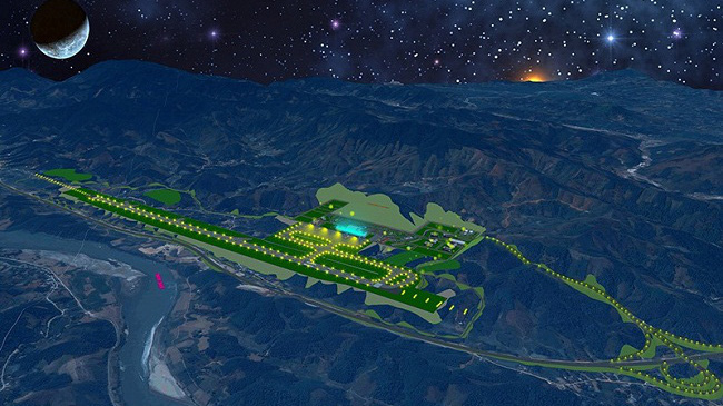 Phối cảnh sân bay Sapa.