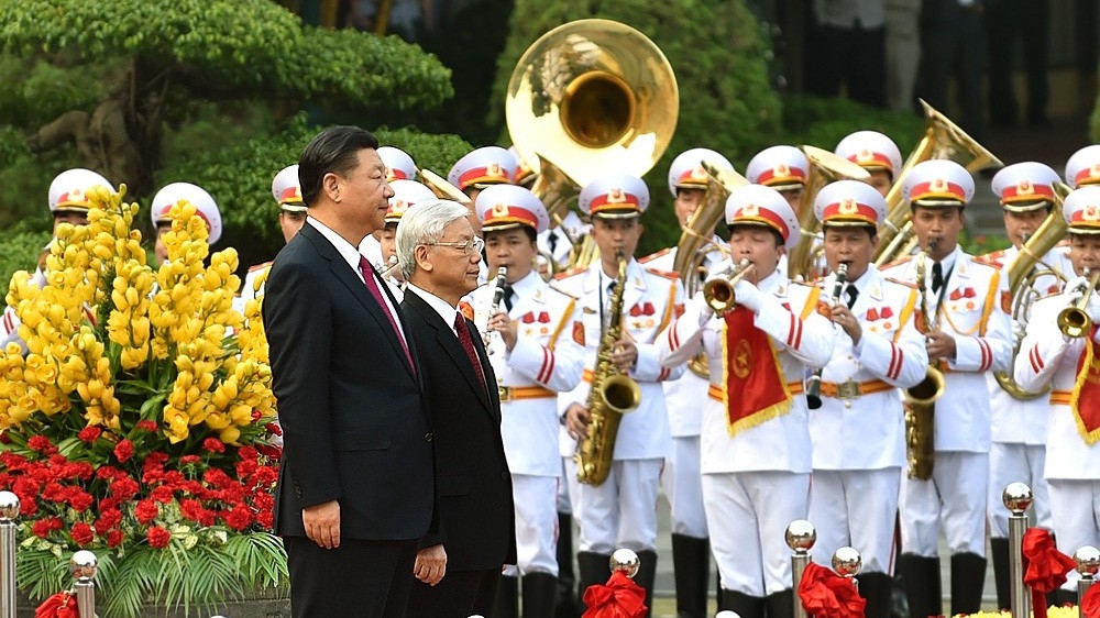 Tổng bí thư, Chủ tịch Tập Cận Bình chân thành cảm ơn Tổng bí thư Nguyễn Phú Trọng, Chủ tịch Trần Đại Quang, Đảng, Nhà nước và nhân dân Việt Nam về sự đón tiếp trọng thị, nhiệt tình và hữu nghị; trân trọng mời Tổng bí thư Nguyễn Phú Trọng, Chủ tịch nước Trần Đại Quang thăm lại Trung Quốc. 
