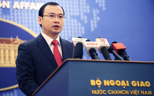 Người phát ngôn Bộ Ngoại giao Việt Nam, ông Lê Hải Bình.<br>