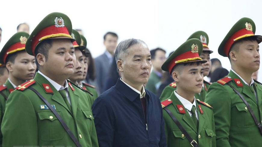 Lê Nam Trà tại phiên toà. Ảnh: TTXVN