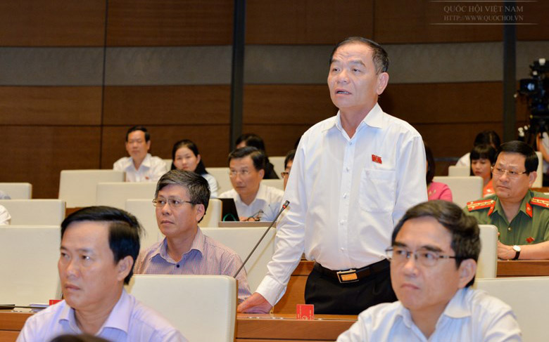 Đại biểu Lê Thanh Vân phát biểu tại nghị trường.