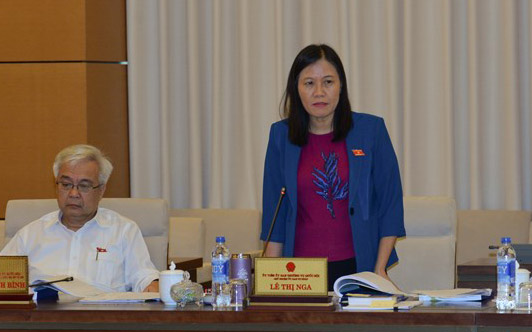 Chủ nhiệm Ủy ban Tư pháp Lê Thị Nga.