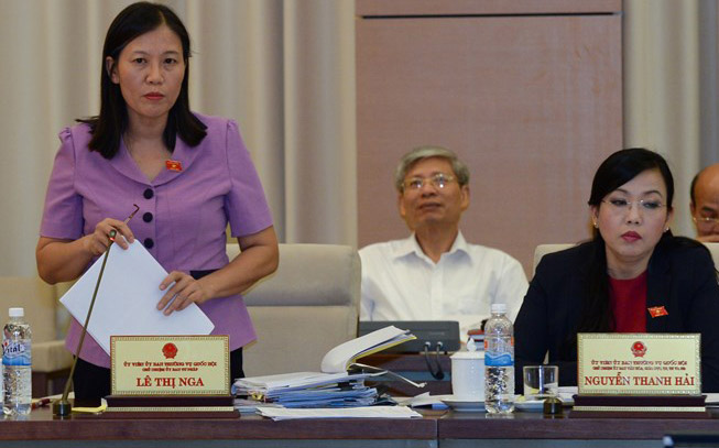 Chủ nhiệm Ủy ban Tư pháp Lê Thị Nga.