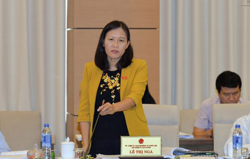 Chủ nhiệm Uỷ ban Tư pháp Lê Thị Nga đề nghị coi kết quả trả lời kiến nghị của cử tri là căn cứ đánh giá tín nhiệm.