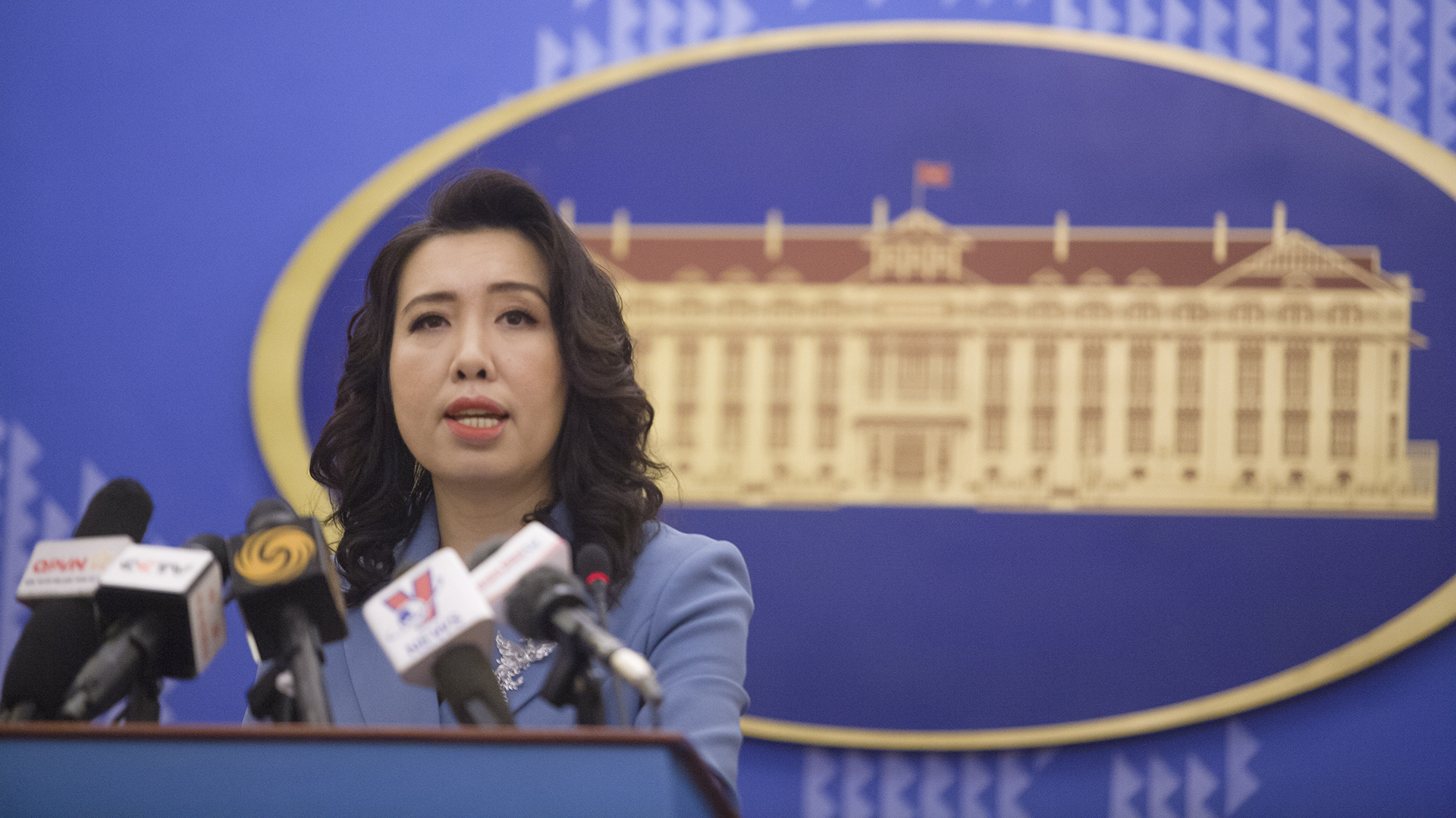 Người phát ngôn Bộ Ngoại giao Lê Thị Thu Hằng - Ảnh: Bộ Ngoại giao