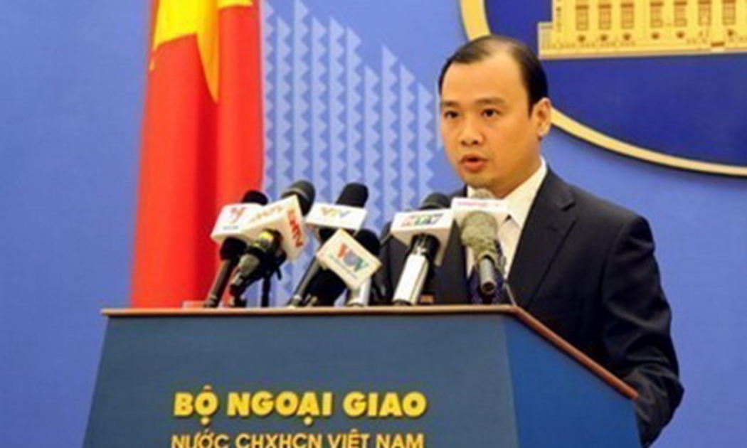 Phát ngôn viên Bộ Ngoại giao Lê Hải Bình - Ảnh: TTXVN.