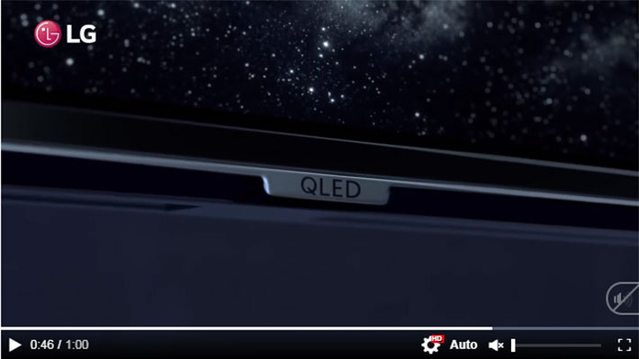 Quảng cáo gây "tranh cãi" của LG - Ảnh chụp từ TVC quảng cáo về OLED TV của LG.