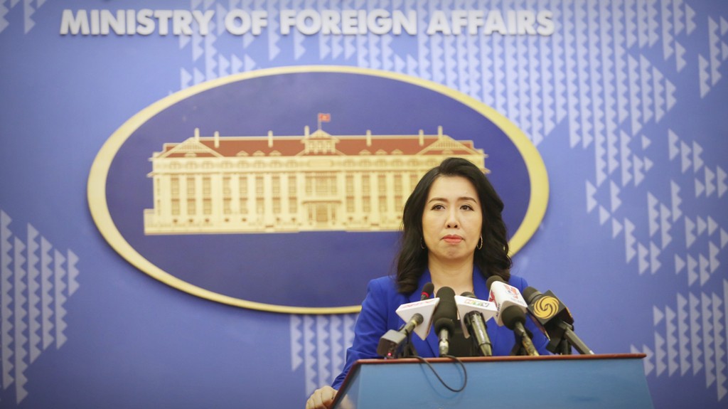 Người Phát ngôn Bộ Ngoại giao, bà  Lê Thị Thu Hằng.