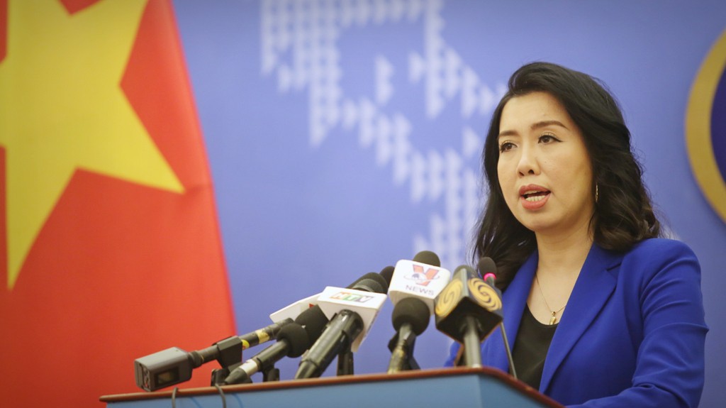 Người Phát ngôn Bộ Ngoại giao Việt Nam, bà  Lê Thị Thu Hằng. 