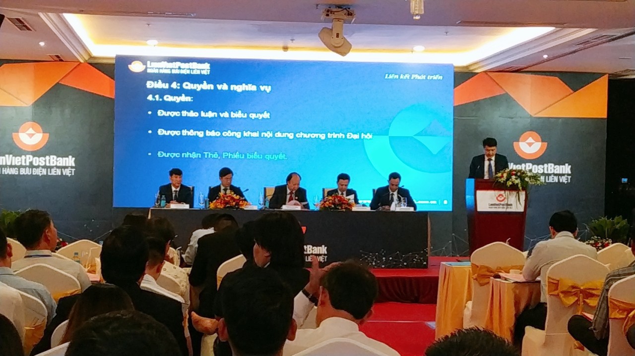 Đại hội đồng cổ đông thường niên 2019 của LienVietPostBank.