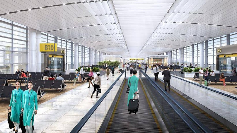 Phối cảnh một góc sân bay Long Thành - Ảnh từ báo cáo nghiên cứu khả thi 