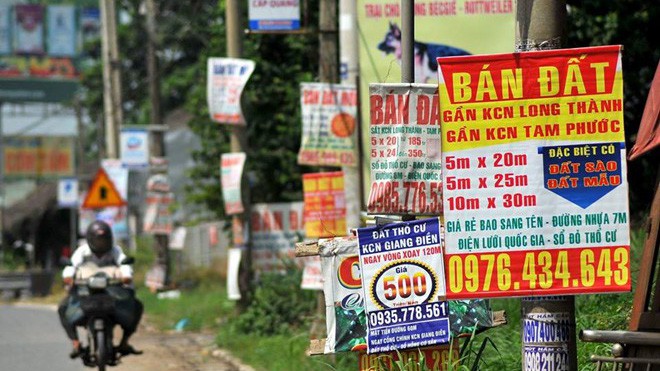 Hiện tượng đầu cơ đất nền khu vực gần dự án sân bat Long Thành gây ra nhiều e ngại.