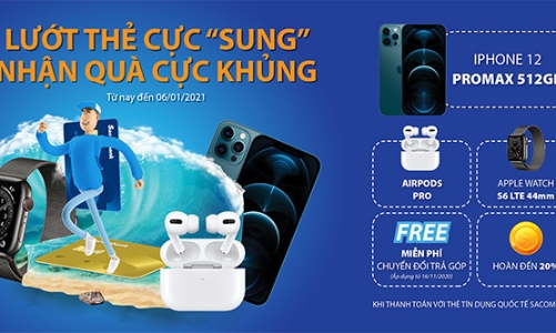 Nhận quà “khủng” với thẻ tín dụng quốc tế Sacombank