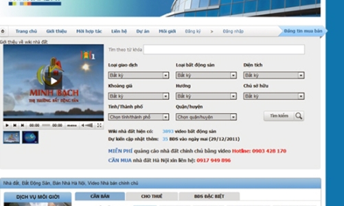 “Nhấp chuột” để mua nhà