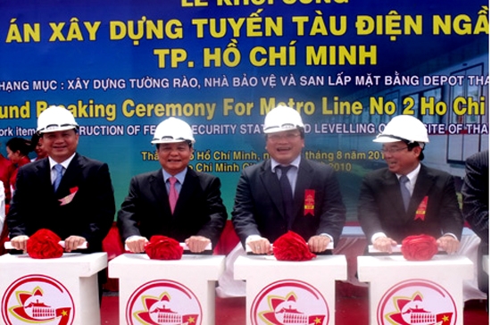 Lễ khởi công dự án xây dựng tuyến metro số 2 Tp.HCM - Giai đoạn 1.