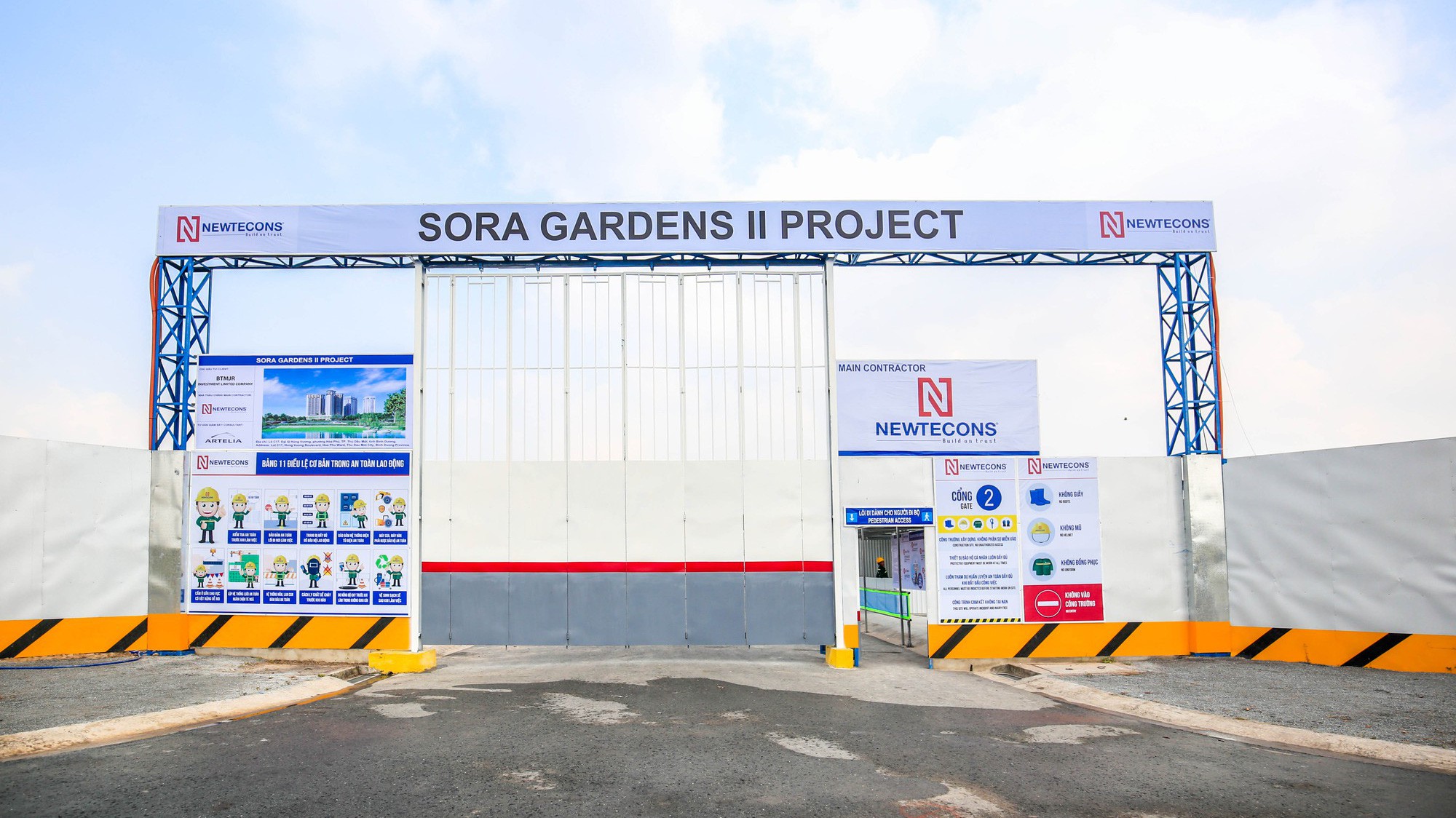 Ngay đầu tháng 4, Newtecons đã khởi công đồng loạt 2 dự án thuộc trung tâm Tp.HCM và tỉnh Bình Dương là dự án Khách sạn Wink Trung tâm Sài Gòn và dự án Sora Gardens II. 