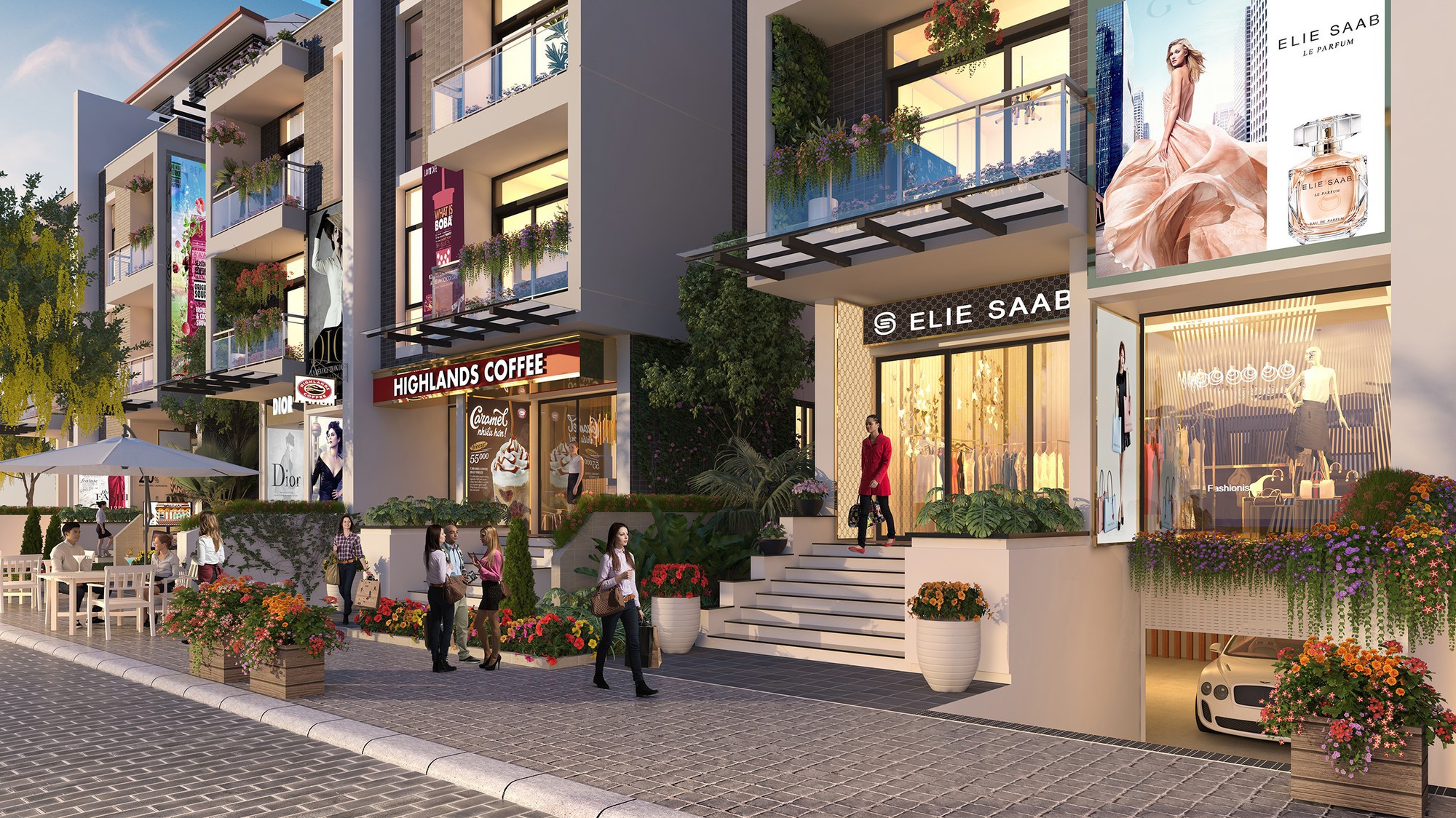 Shop villa Imperia Garden tọa lạc tại hai mặt tiền 203 Nguyễn Huy Tưởng và 143 Nguyễn Tuân, Hà Nội.