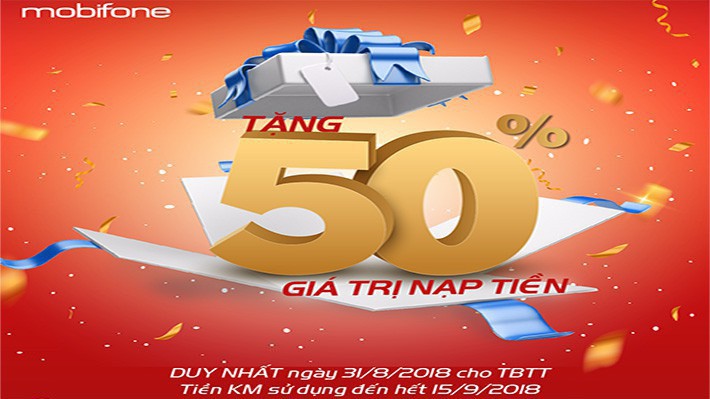 Theo MobiFone, ở thời điểm hiện tại đã có rất nhiều khách hàng nạp thẻ, đặc biệt là các loại thẻ có mệnh giá từ 100.000 đồng trở lên để hưởng khuyến mại 50%.