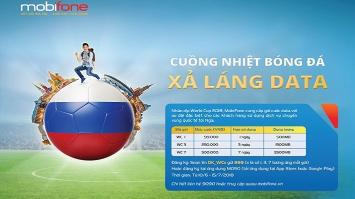 MobiFone tung hàng loạt khuyến mại cho khách hàng trong mùa World Cup.