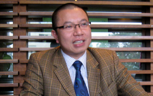 Ông Trần Như Trung: "Thị trường hiện nay đang khó khăn nhưng đây cũng có thể là cơ hội cho một lớp nhà đầu tư mới xuất hiện".<br>