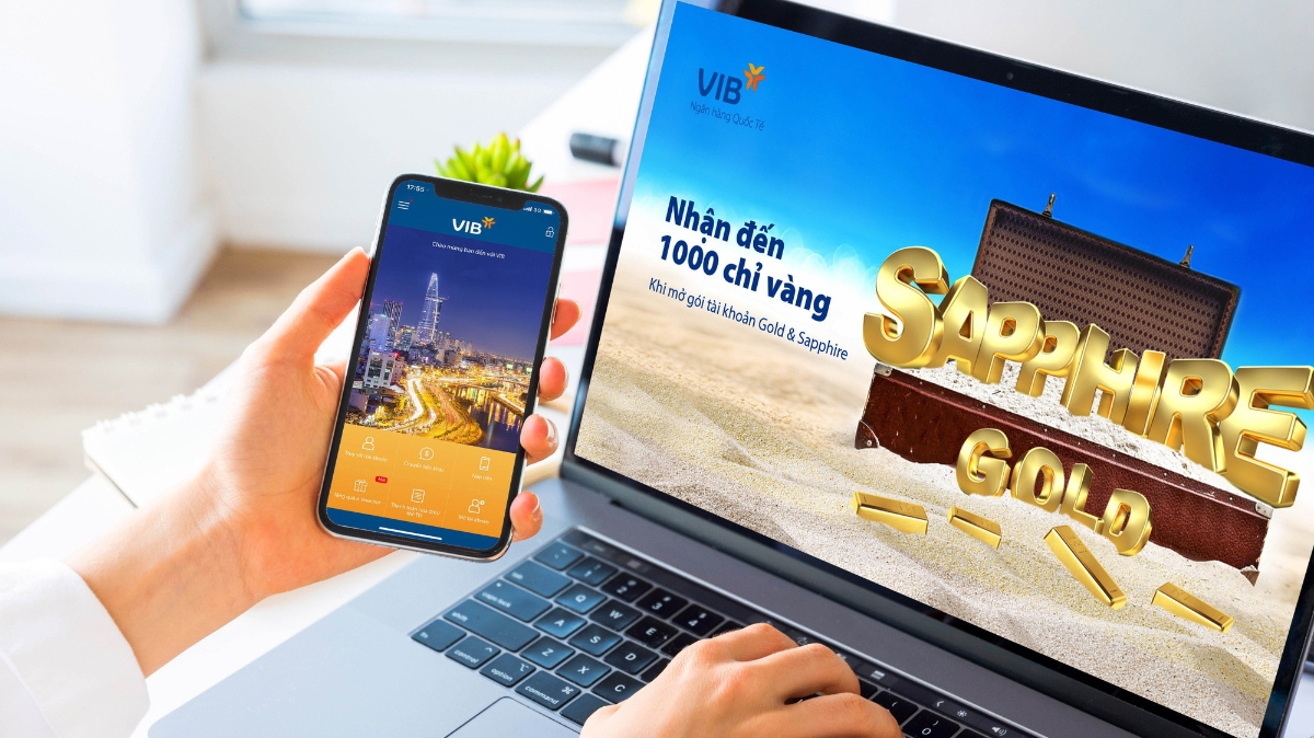 Với gói VIB Sapphire, khách hàng không chỉ được miễn các loại phí giao dịch và được hoàn tiền không giới hạn đến 2% cho tất cả chi tiêu qua thẻ IDC mà còn có cơ hội trúng thưởng 1 chỉ vàng.