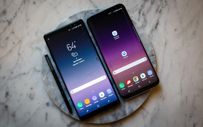 Chiếc smartphone cao cấp Galaxy Note 8 của Samsung.