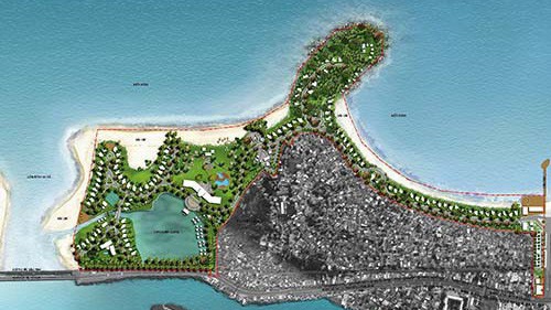 Bản đồ quy hoạch Khu du lịch sinh thái Nam Ô do Tập đoàn Trung Thủy làm chủ đầu tư.