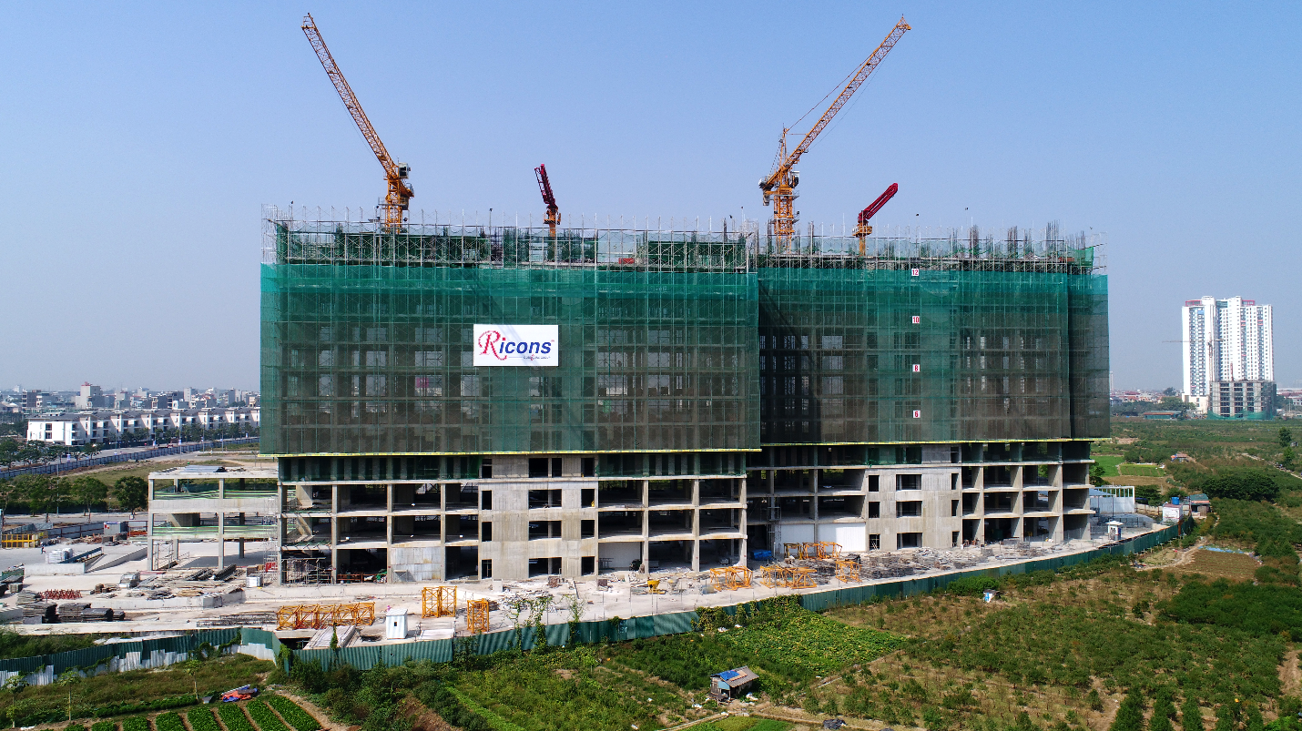 Anland Lakeview thi công đến tầng 12 và dự kiến bàn giao nhà vào quý 2/2021.