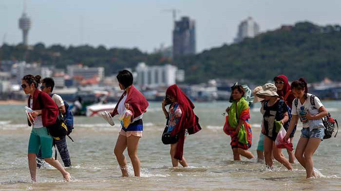 Du khách quốc tế tới Thái Lan đạt kỷ lục 38,3 triệu   lượt vào năm 2018 - Ảnh: Getty Images.