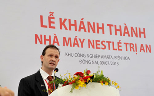 Lễ khánh thành một nhà máy mới của Nestlé <br>