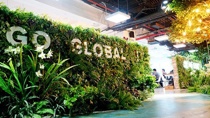 Sảnh chính của Tập đoàn NextTech tại Hà Nội.