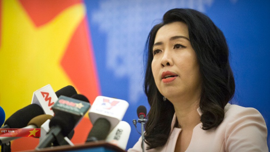 Người phát ngôn Bộ Ngoại giao Lê Thị Thu Hằng.