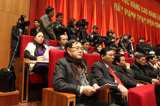 Đại hội nghe báo cáo tiếp thu giải trình về một số vấn đề còn có ý kiến khác nhau - Ảnh: LQP.