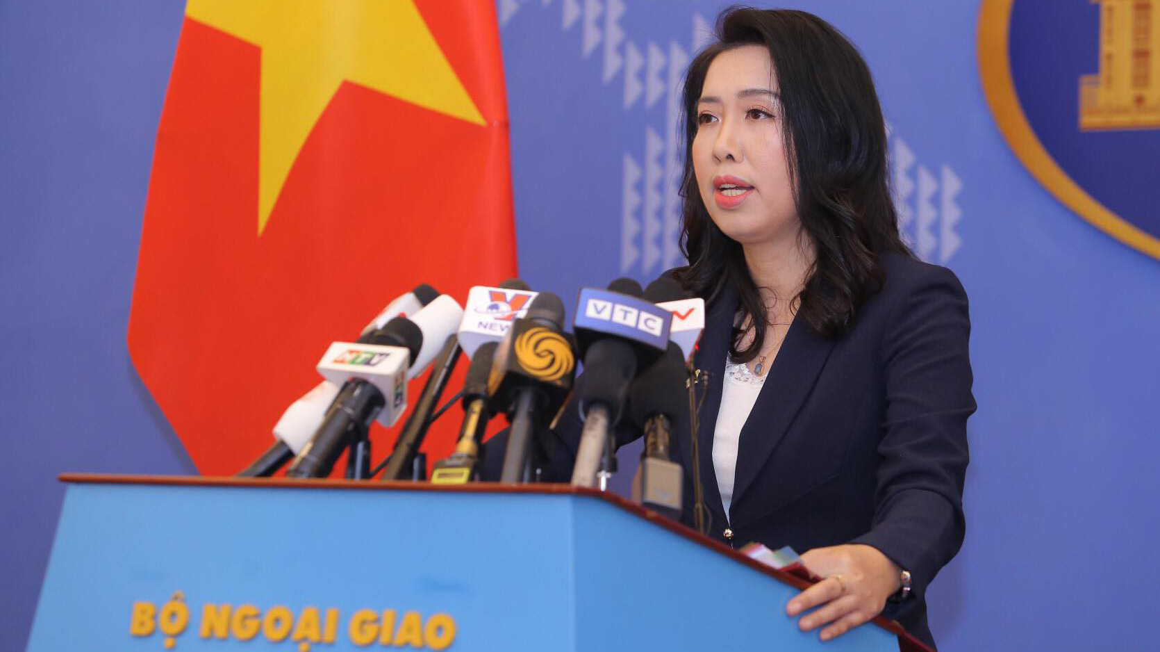 Người phát ngôn Bộ Ngoại giao Lê Thị Thu Hằng - Ảnh: VGP