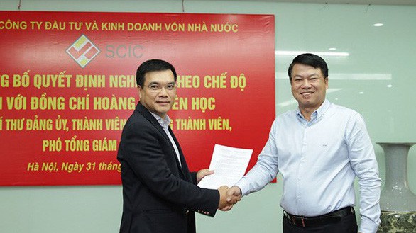 Tân Tổng giám đốc SCIC Nguyễn Chí Thành (bên trái).